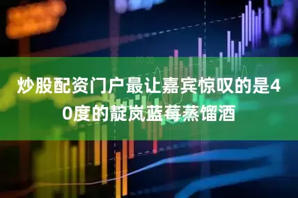 炒股配资门户最让嘉宾惊叹的是40度的靛岚蓝莓蒸馏酒